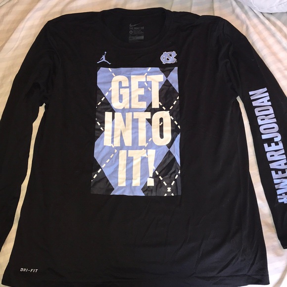 unc long sleeve shirt dri fit